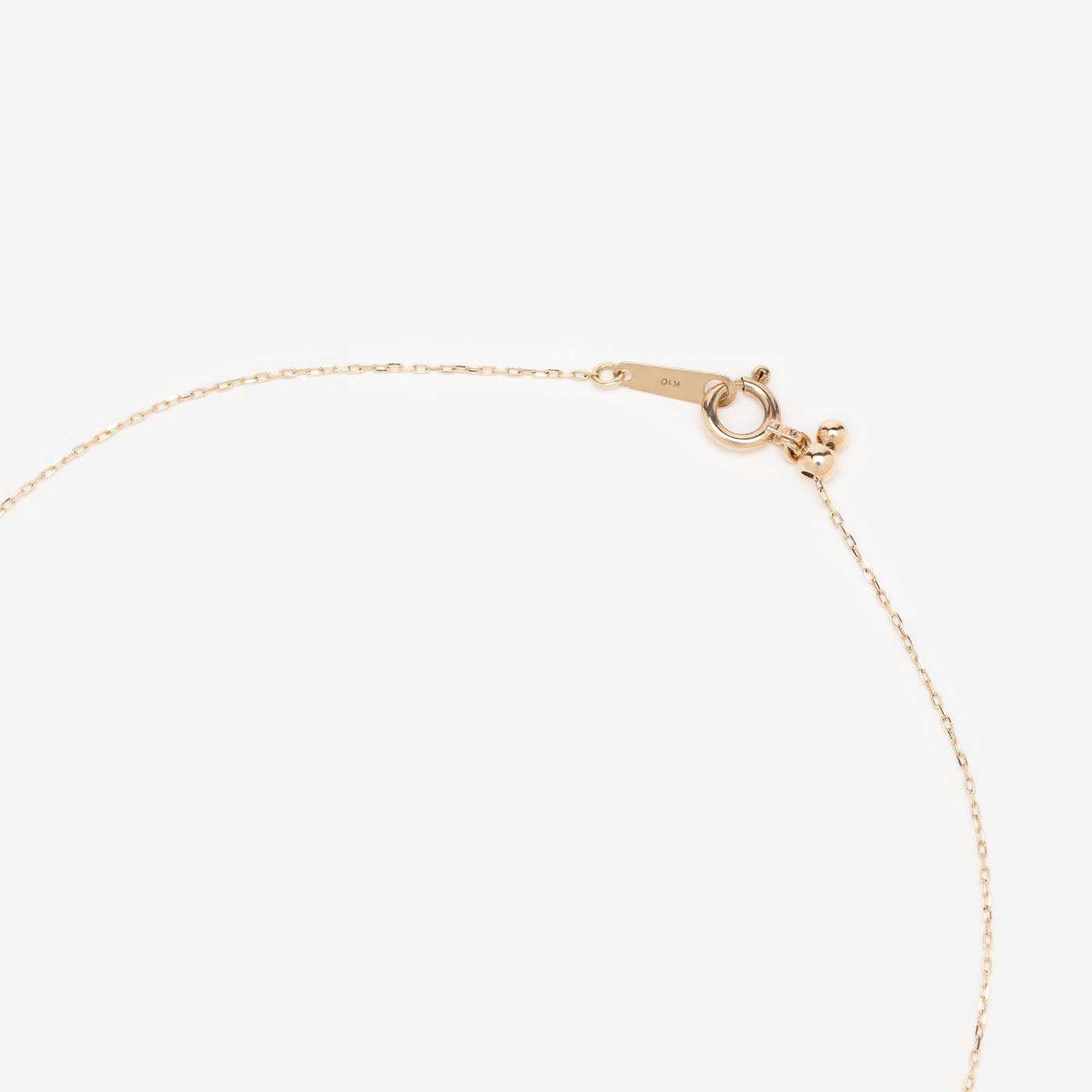 K10 イエローゴールド ダイヤモンド ネックレス