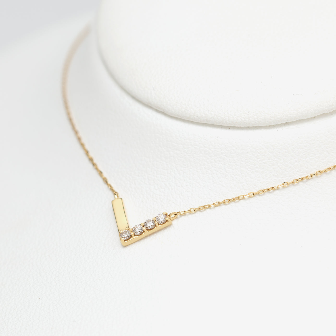 ⭐︎美品　K10イエローゴールドダイヤモンドネックレス K10 イエローゴールド ダイヤモンド ネックレス （10438680609070