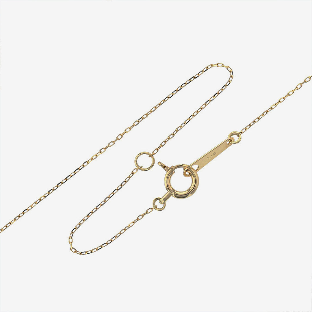 1月誕生石 K10 イエローゴールド ガーネット ハート ネックレス