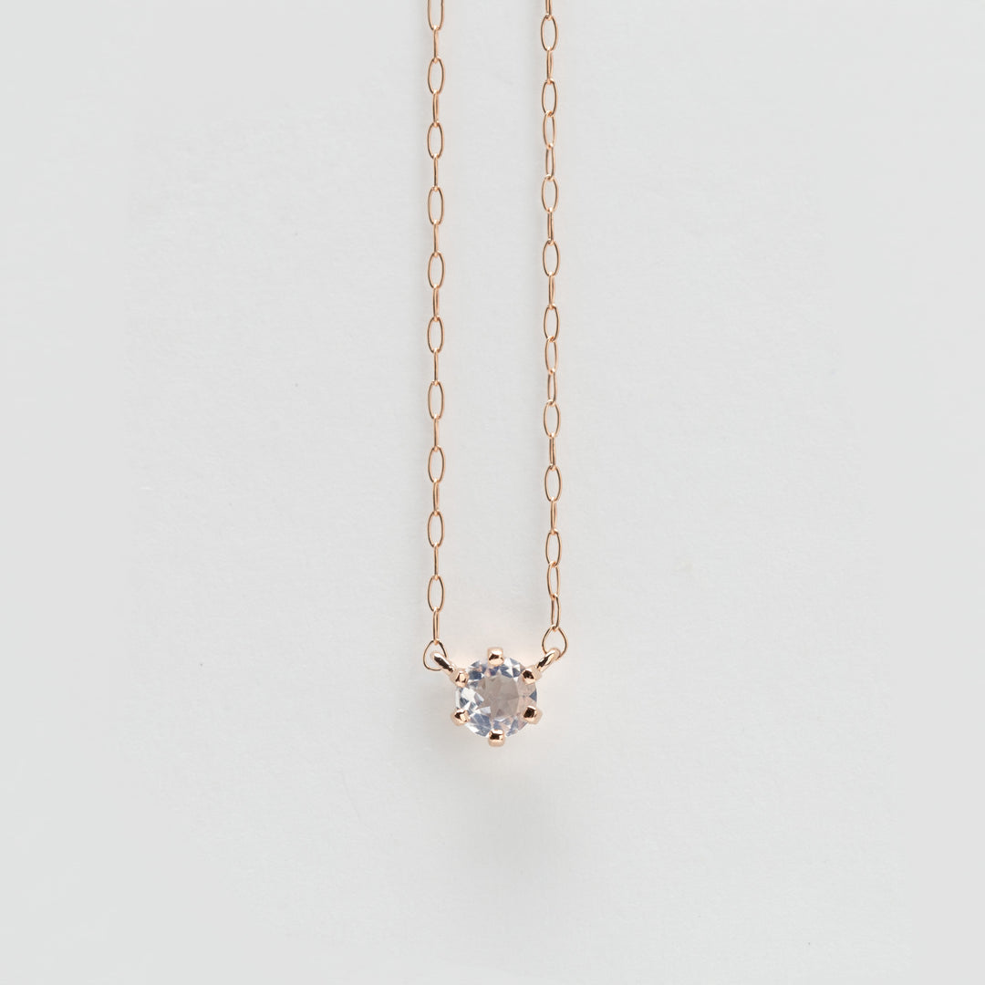 WEB限定】6月誕生石 K18 ピンクゴールド ムーンストーン ネックレス WEB限定】6月誕生石 K18 ピンクゴールド ムーンストーン ネックレス