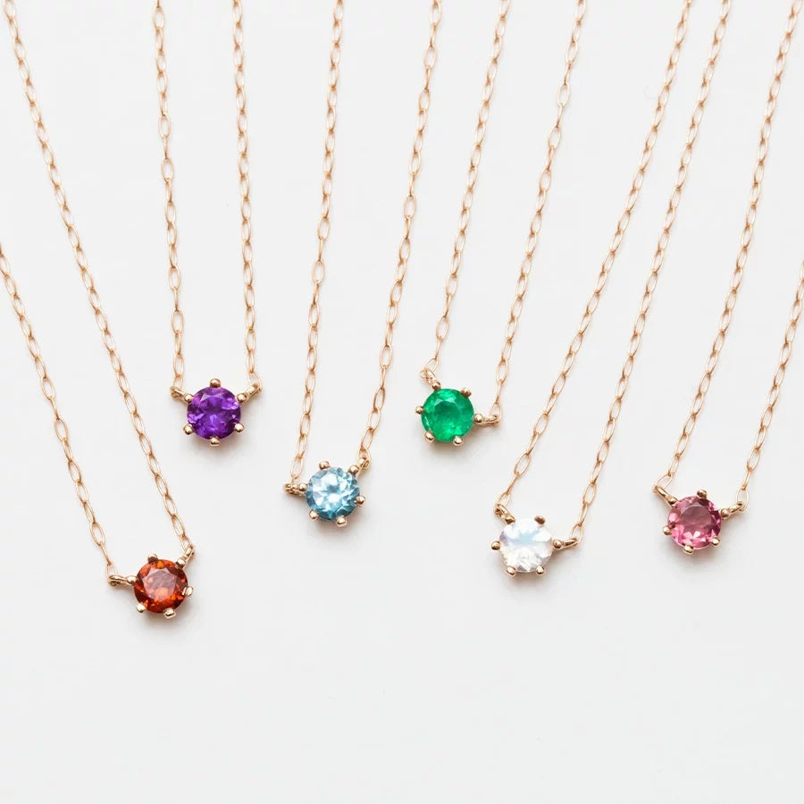 WEB限定】6月誕生石 K18 ピンクゴールド ムーンストーン ネックレス