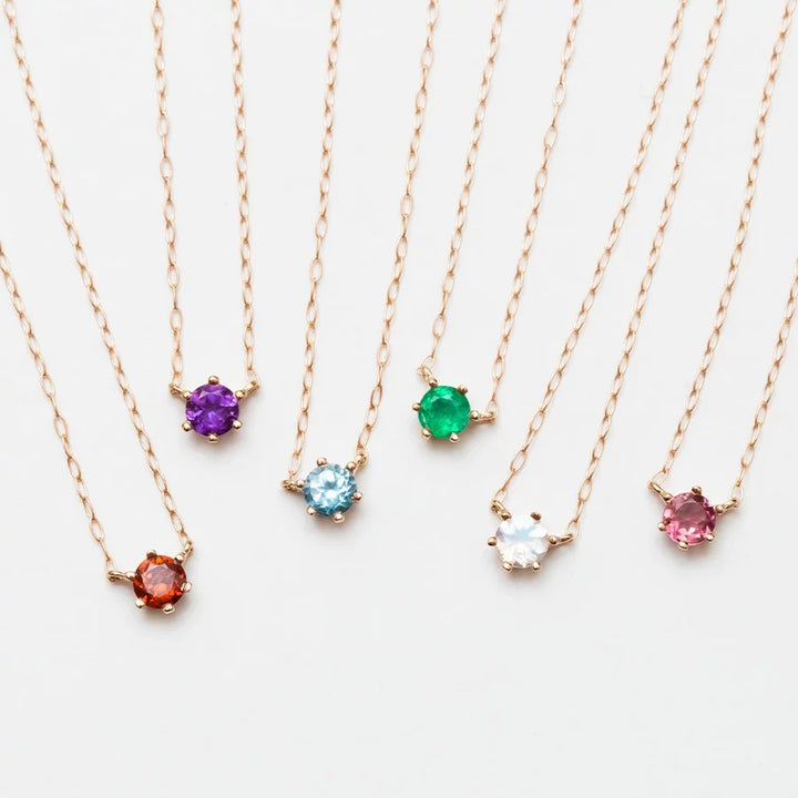 WEB限定】12月誕生石 K18 ピンクゴールド タンザナイト ネックレス