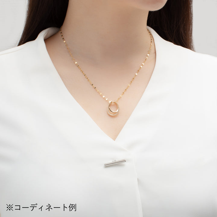 asta Iris】K18 イエローゴールド ダイヤモンド ネックレスチャーム