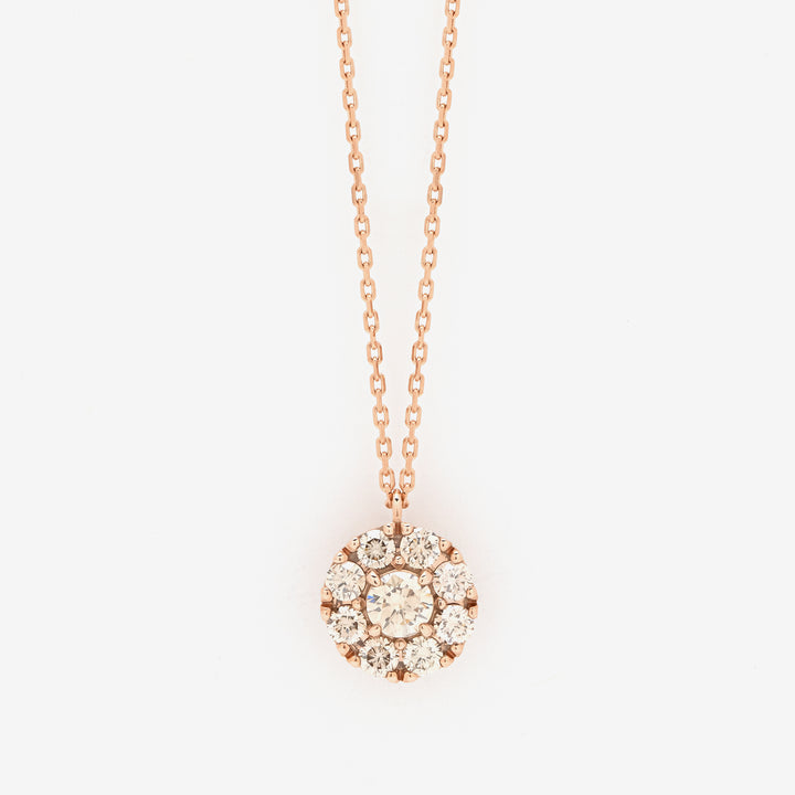 K18 ピンクゴールド ダイヤモンド ネックレス（0.5ct