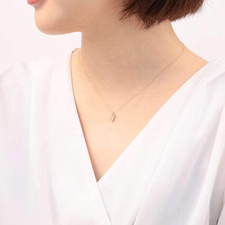 K10 イエローゴールド ダイヤモンド ネックレス （8324322459950