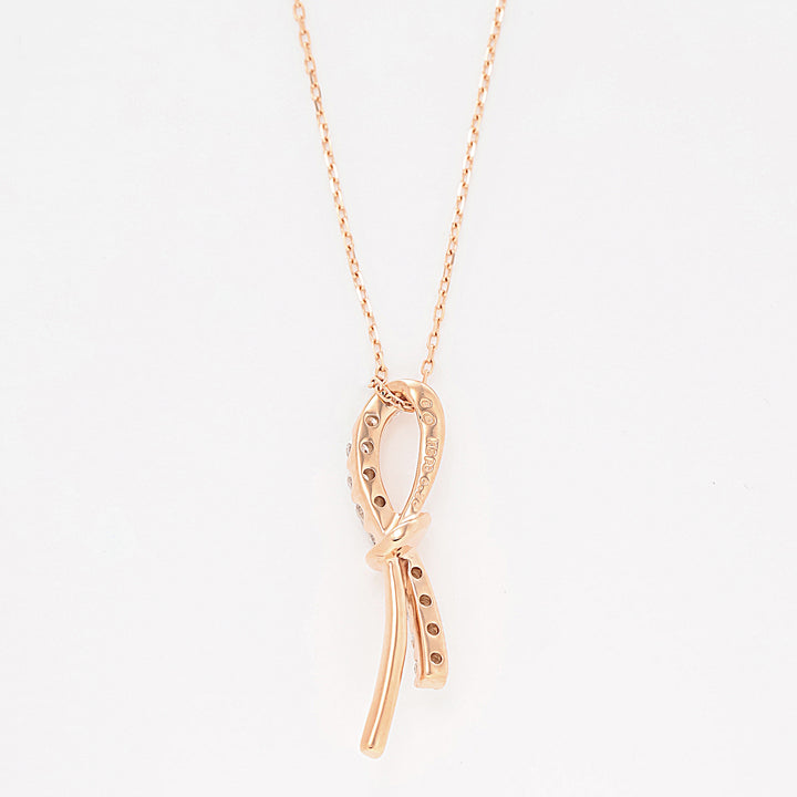 受注生産】K18 ピンクゴールド ダイヤモンド ネックレス（0.2ct