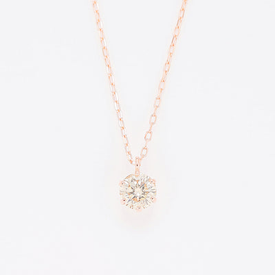 【JEWELGARDEN限定】K10 ピンクゴールド ダイヤモンド ネックレス（0.18ct）