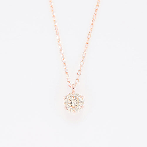 【JEWELGARDEN限定】K10 ピンクゴールド ダイヤモンド ネックレス（0.18ct）