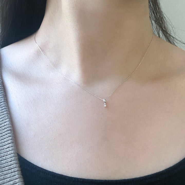 WEB限定】K10 ホワイトゴールド ダイヤモンド ネックレス