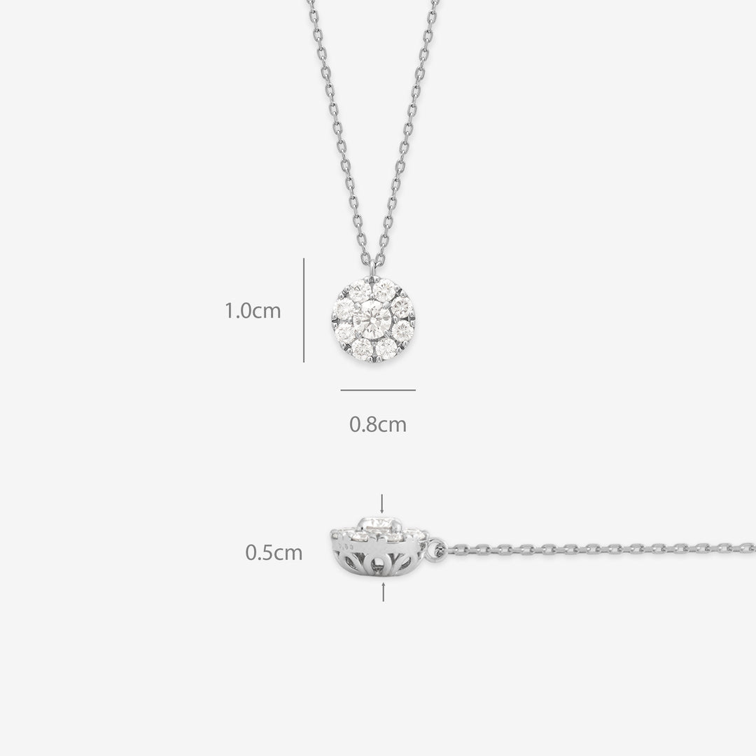 プラチナ ダイヤモンド ネックレス（0.5ct） （9615186264366