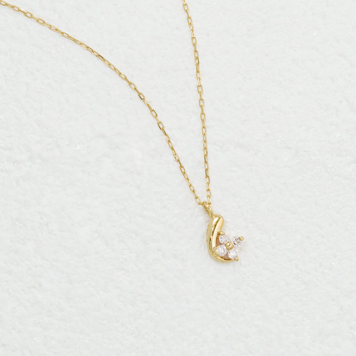 K10 イエローゴールド ダイヤモンド ネックレス （9818907312430