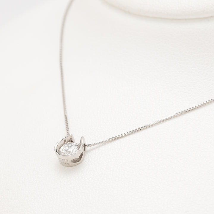 M*e様 ESTELLE Pt プラチナダイヤモンド ネックレス 2WAY 馬蹄 プラチナ ダイヤモンド 馬蹄 ネックレス（0.3ct）<鑑定書付&gt