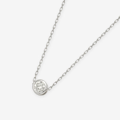 プラチナ ダイヤモンド ネックレス<H&C証明カード/スコープ付>