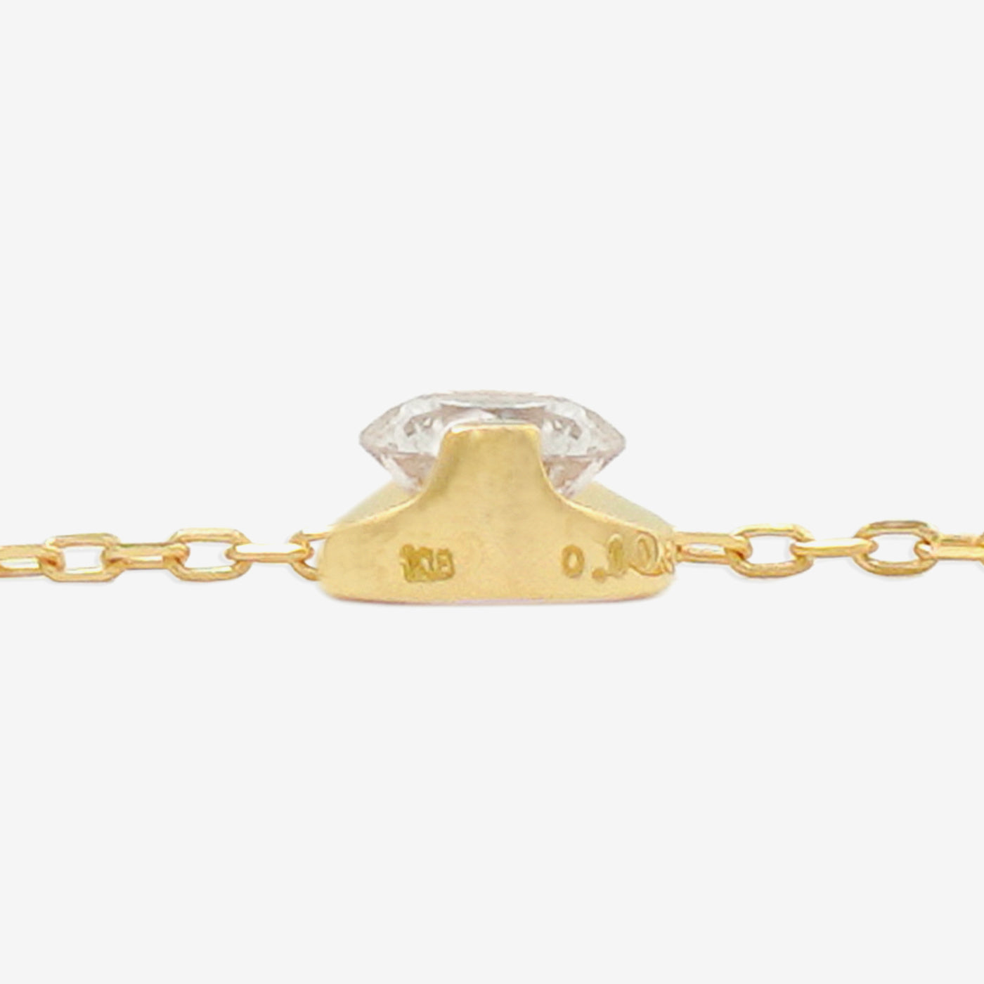 K18 イエローゴールド ダイヤモンド ネックレス