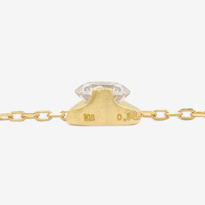 K18 イエローゴールド ダイヤモンド ネックレス