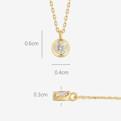 K18 イエローゴールド ダイヤモンド ネックレス