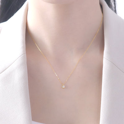 K18 イエローゴールド ダイヤモンド ネックレス