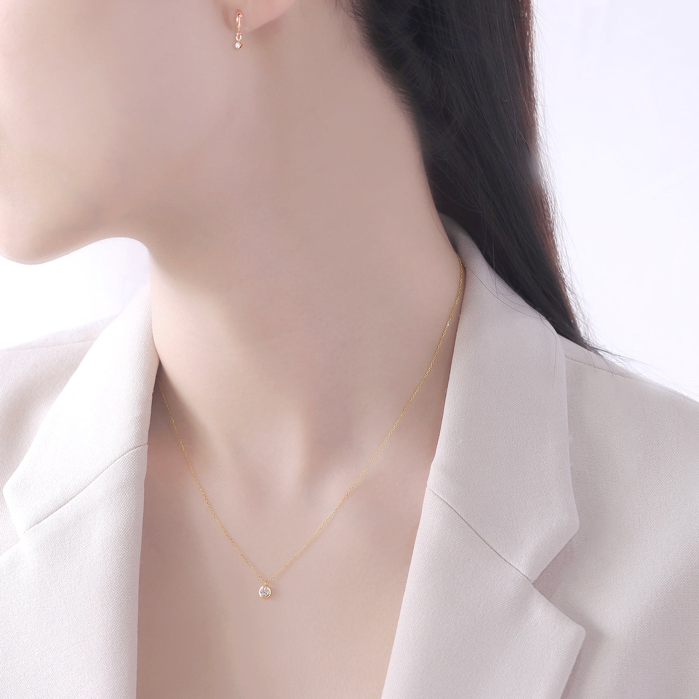 K18 イエローゴールド ダイヤモンド ネックレス