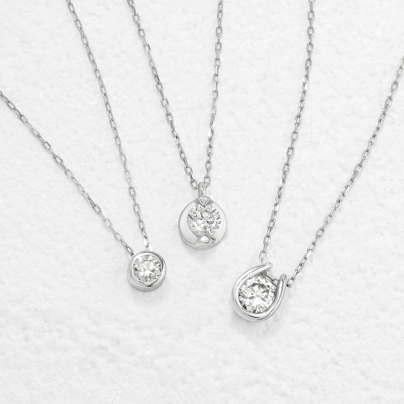 プラチナ ダイヤモンド ネックレス<H&C証明カード/スコープ付>