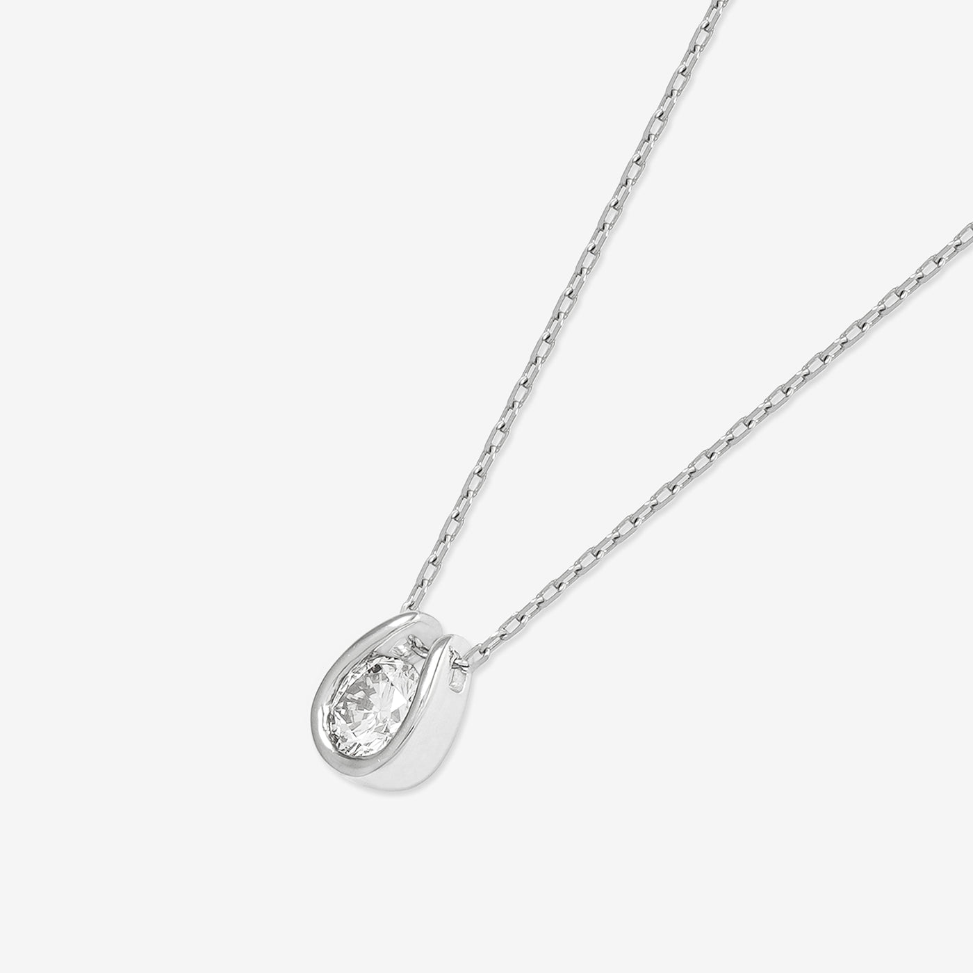 プラチナ ダイヤモンド 馬蹄 ネックレス