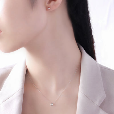 プラチナ ダイヤモンド 馬蹄 ネックレス