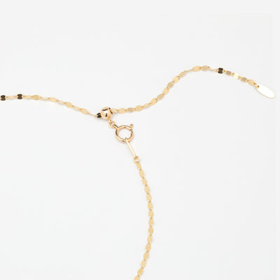 K18 イエローゴールド ダイヤモンド ネックレス（0.1ct）