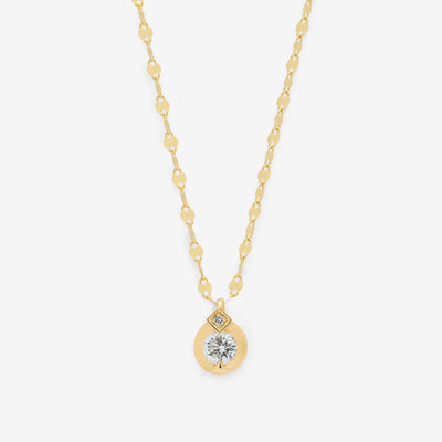 【受注生産】K18 イエローゴールド ダイヤモンド ネックレス（0.3ct）