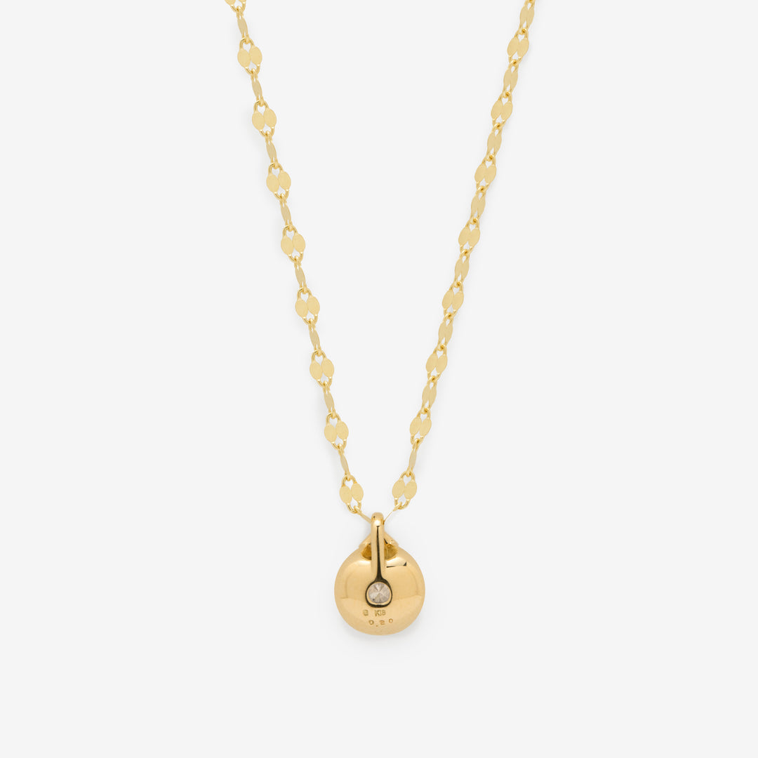 K18 イエローゴールド ダイヤモンド ネックレス（0.2ct