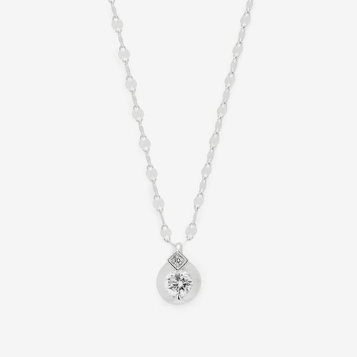 【受注生産】プラチナ ダイヤモンド ネックレス（0.3ct）