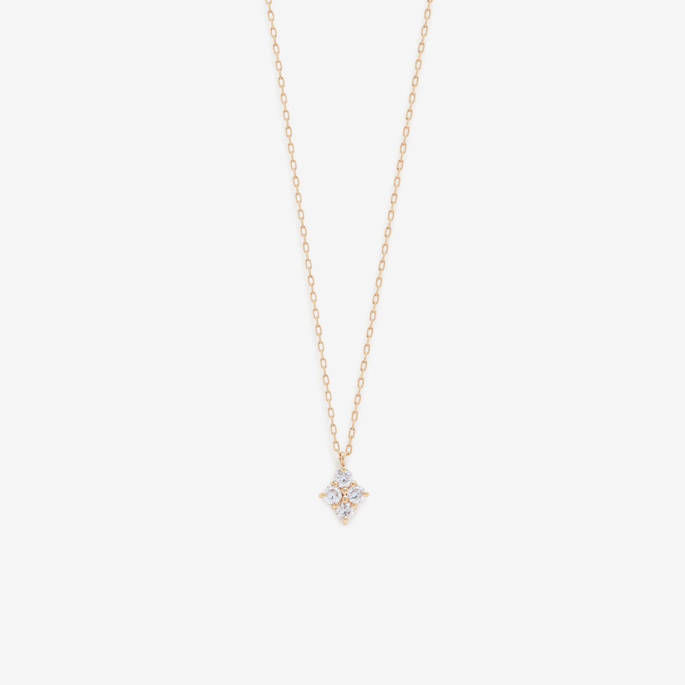 K10 イエローゴールド ダイヤモンド ネックレス