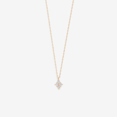 K10 イエローゴールド ダイヤモンド ネックレス