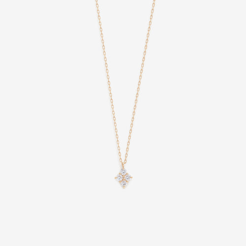 K10 イエローゴールド ダイヤモンド ネックレス