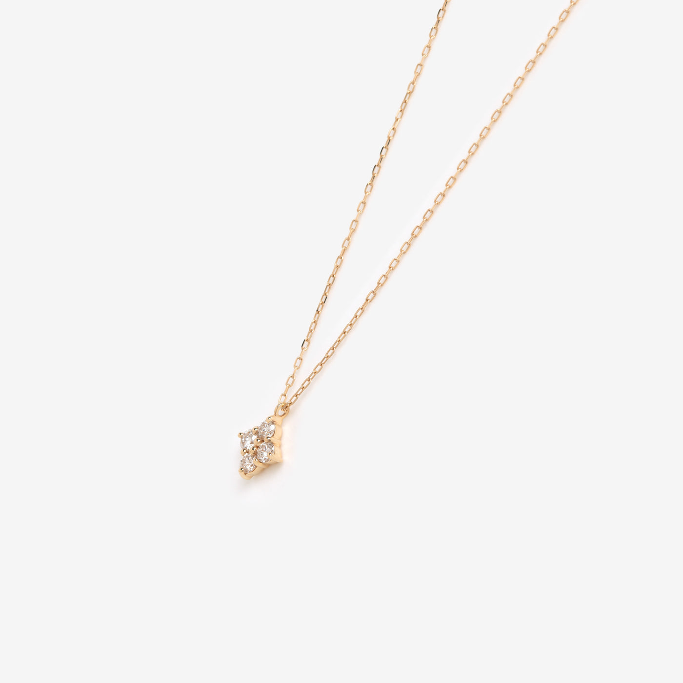 K10 イエローゴールド ダイヤモンド ネックレス