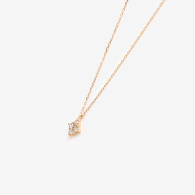 K10 イエローゴールド ダイヤモンド ネックレス