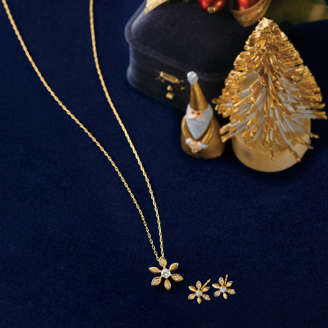 K10 イエローゴールド ダイヤモンド ネックレス （10091822285102