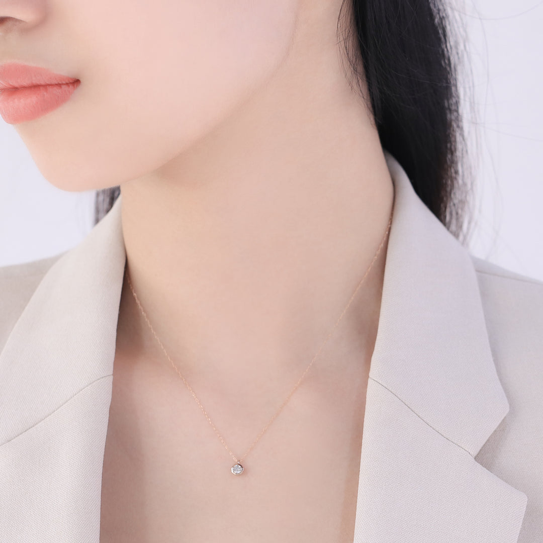 アクセサリー 0930 WEB限定】K18 ピンクゴールド ダイヤモンド ネックレス（0.15ct