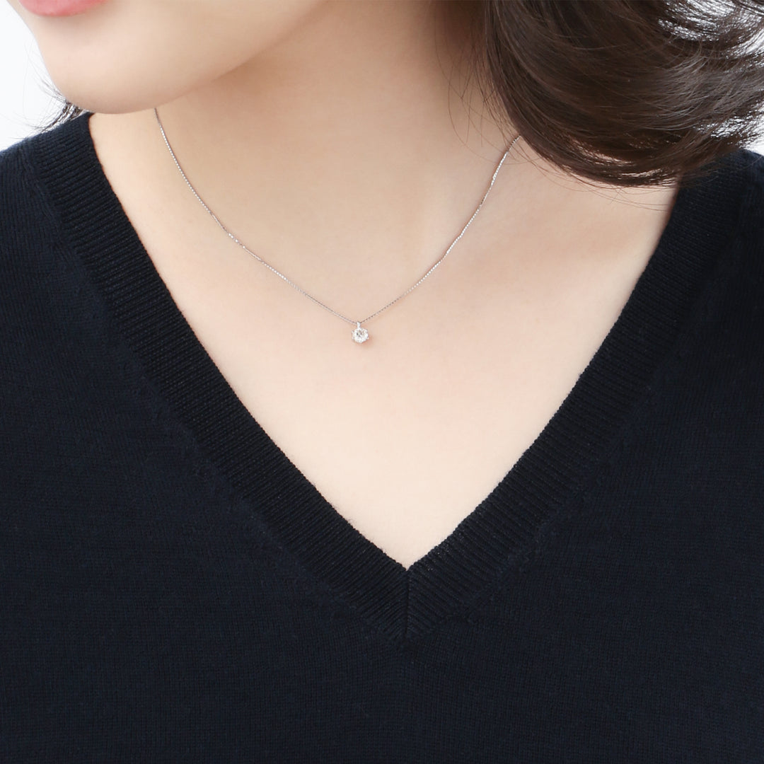 プラチナ ダイヤモンド ネックレス（0.30ct） （7277730726045