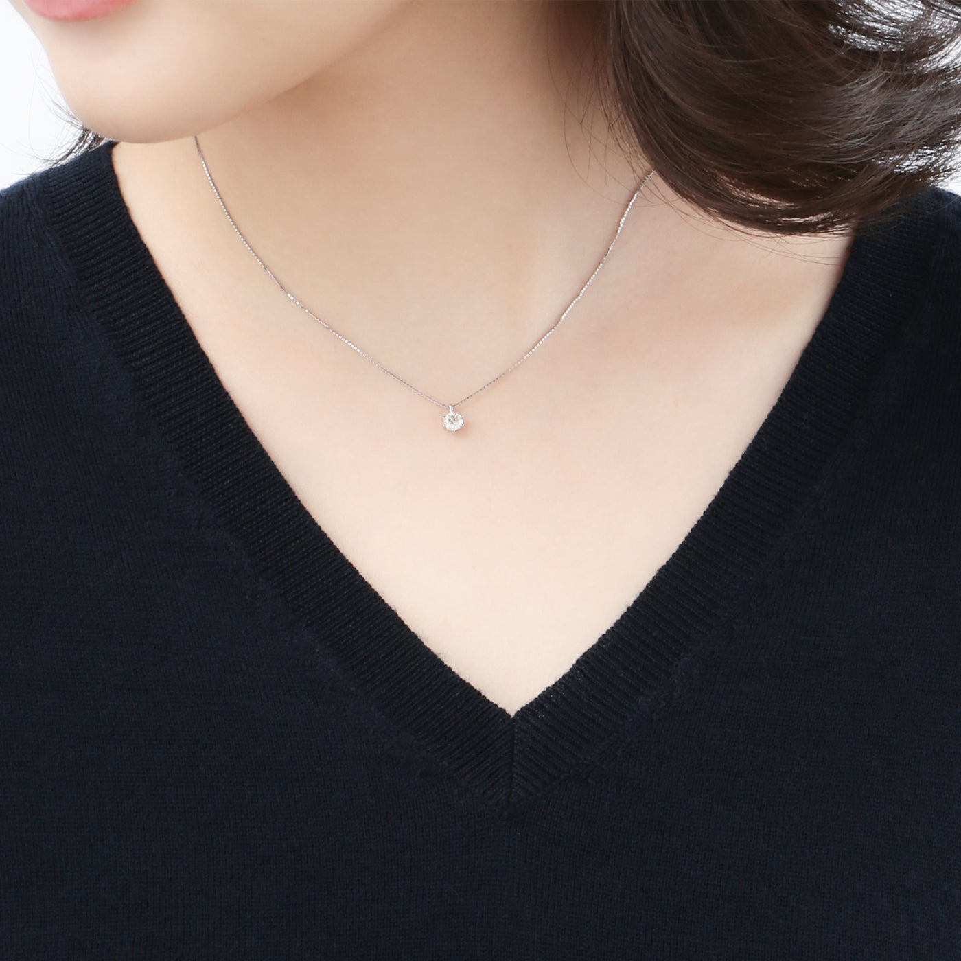 プラチナ ダイヤモンド ネックレス（0.30ct） （7277730726045