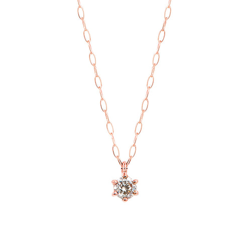 【WEB限定】K18 ピンクゴールド ダイヤモンド ネックレス（0.06ct）