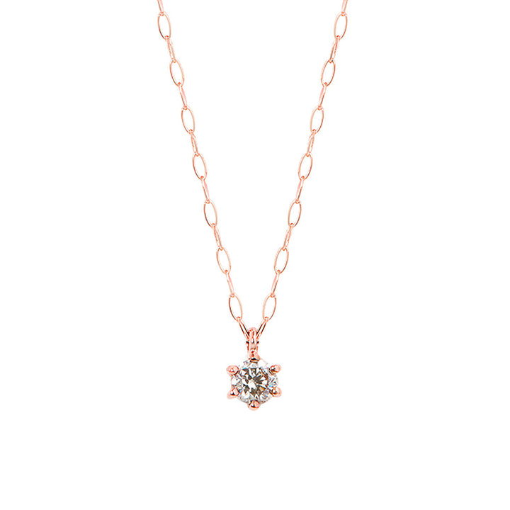 WEB限定】K18 ピンクゴールド ダイヤモンド ネックレス（0.06ct