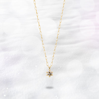 【WEB限定】K18 イエローゴールド ダイヤモンド ネックレス（0.06ct）