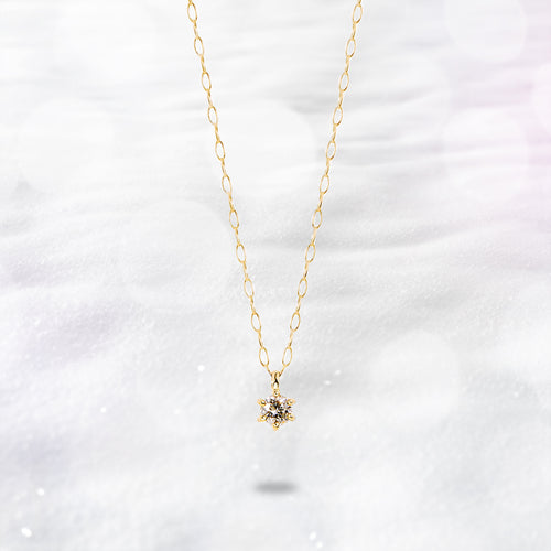 【WEB限定】K18 イエローゴールド ダイヤモンド ネックレス（0.06ct）