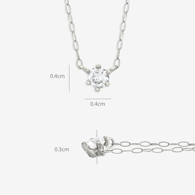 【WEB限定】K18 ホワイトゴールド ダイヤモンド ネックレス（0.15ct）