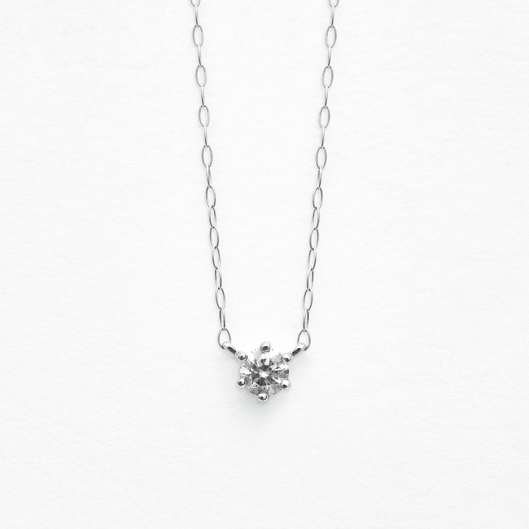 WEB限定】K18 ホワイトゴールド ダイヤモンド ネックレス（0.15ct