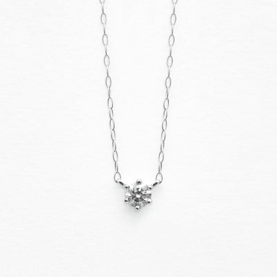 【WEB限定】K18 ホワイトゴールド ダイヤモンド ネックレス（0.15ct）