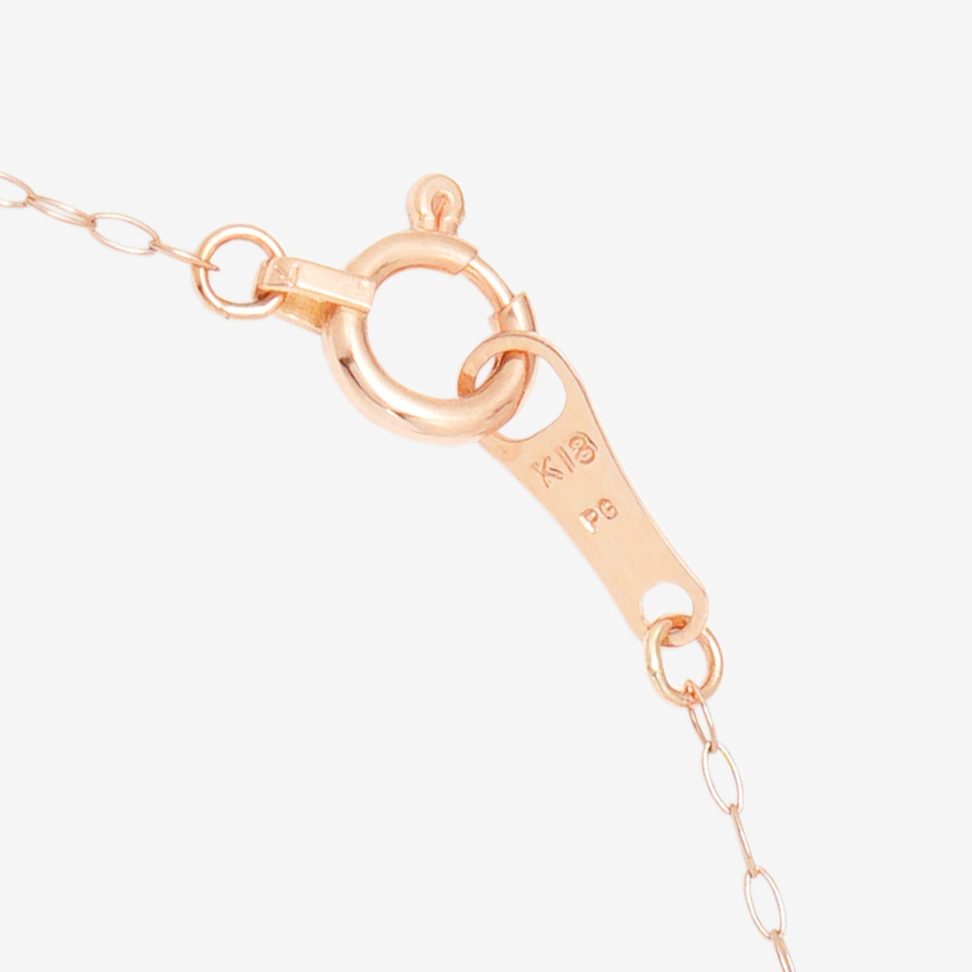 【WEB限定】4月誕生石 K18 ピンクゴールド ダイヤモンド ネックレス（0.15ct）