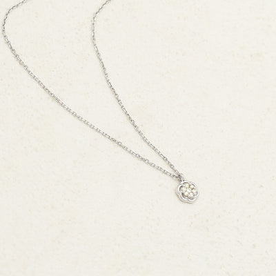 【WEB限定】プラチナ ダイヤモンド フラワー ネックレス