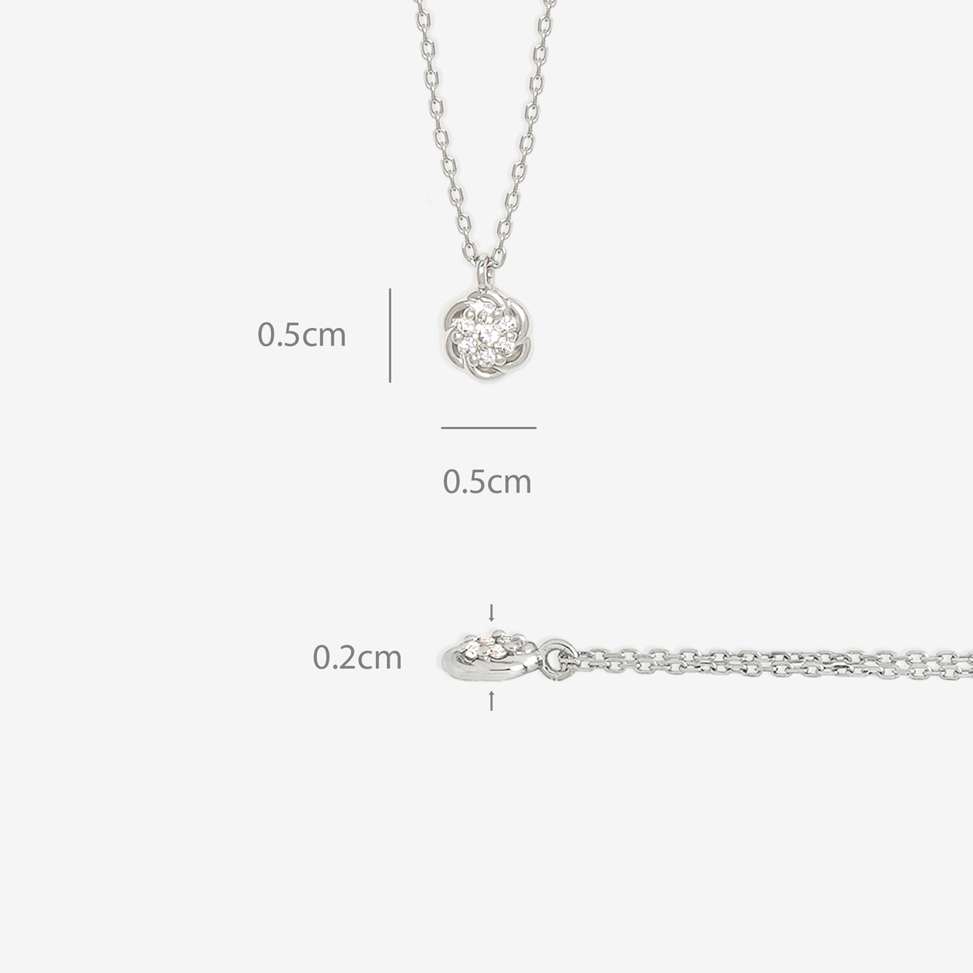 【WEB限定】プラチナ ダイヤモンド フラワー ネックレス