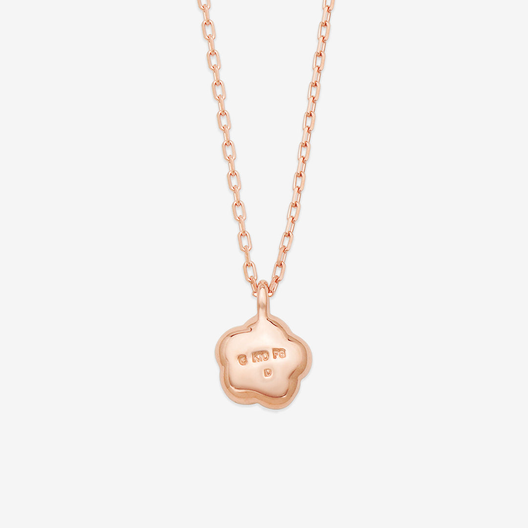 し*こ様 K10 ピンクゴールド フラワーモチーフ ネックレス　チェーン切れてま WEB限定】K10 ピンクゴールド ダイヤモンド フラワー ネックレス