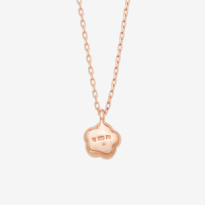 K10 ピンクゴールド フラワーモチーフ ネックレス WEB限定】K10 ピンクゴールド ダイヤモンド フラワー ネックレス
